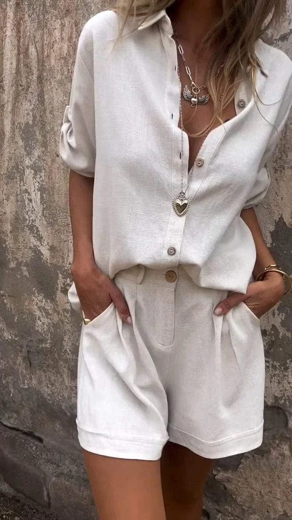 Eleanor™ | Two-Piece Linen Blend Set