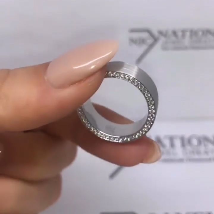 Men Handmade Eternity Wedding Band with Full Eternity Gemstone Sides Shineofdiamond