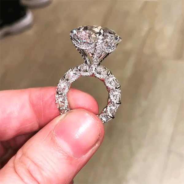 "Heart to Heart" Cut Sterling Silver Bridal Set Shineofdiamond