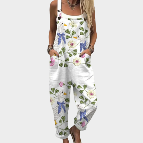 Charlotte - Comfortable Printed Overalls