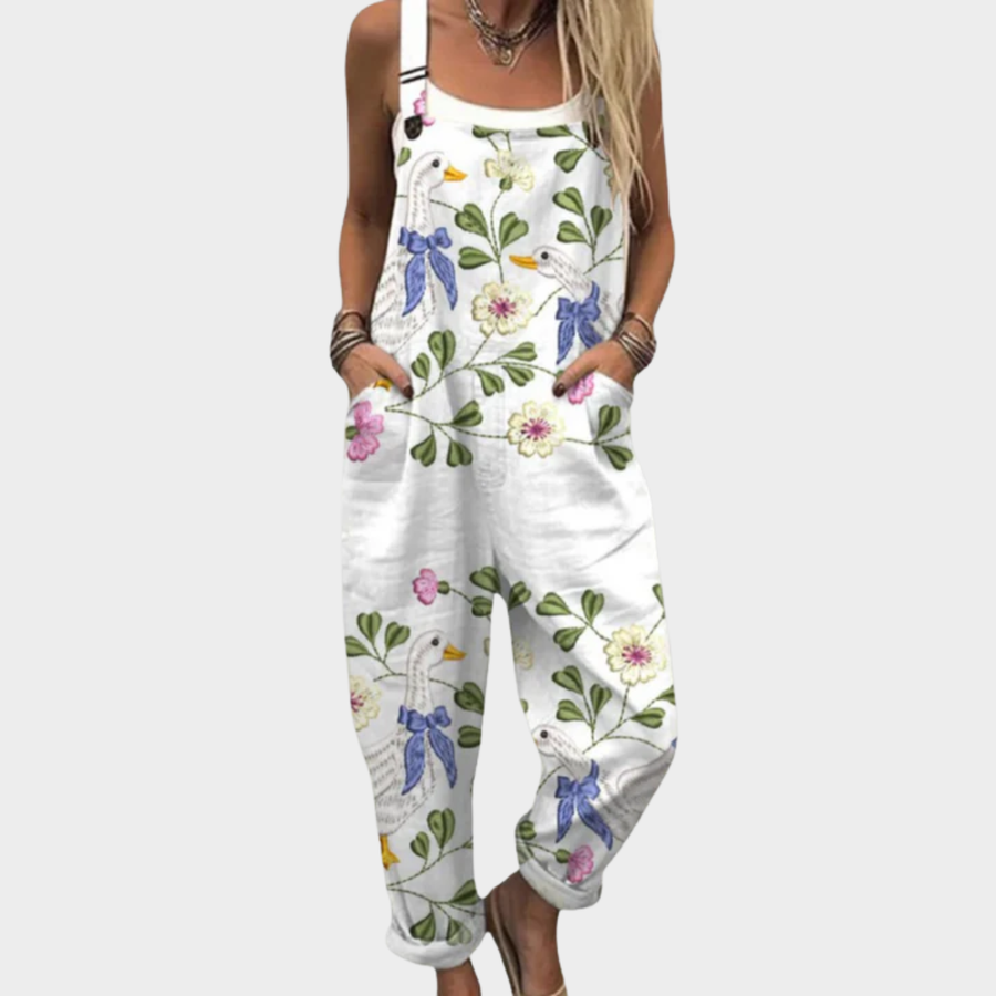 Charlotte - Comfortable Printed Overalls
