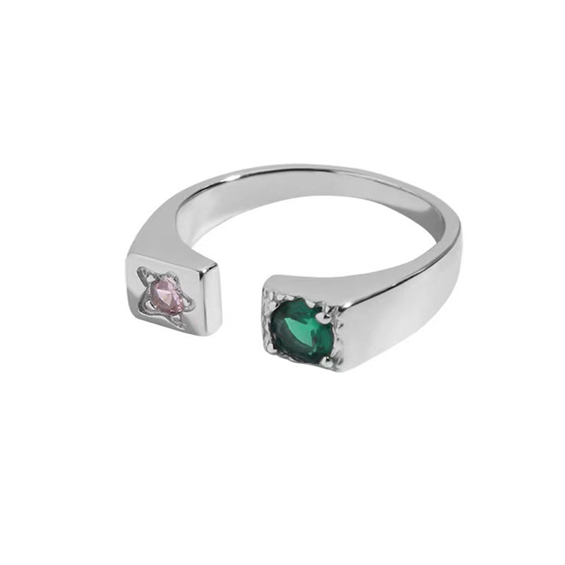 Retro Heart Design Adjustable Open Rings Dobrilajewelry