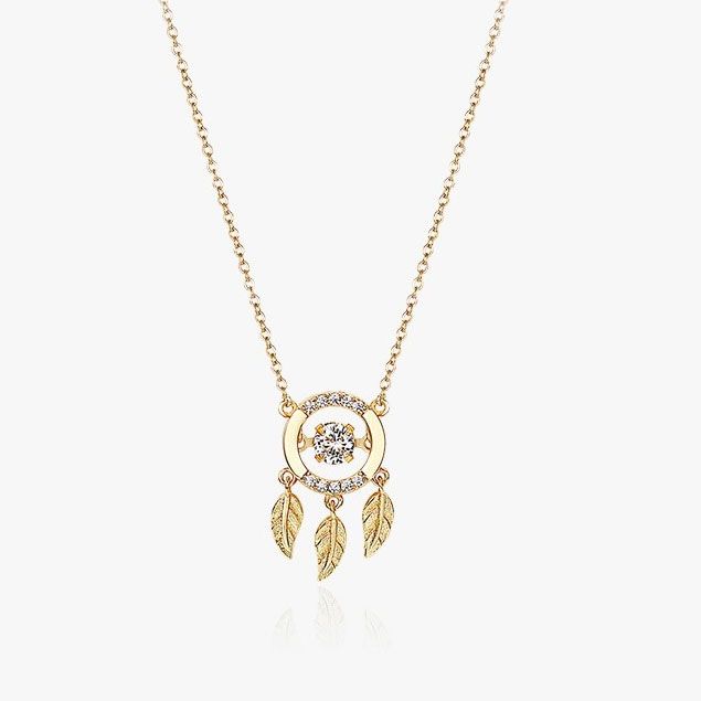 925 Sterling Silver Dream Catcher Pendant Necklace Shineofidamond