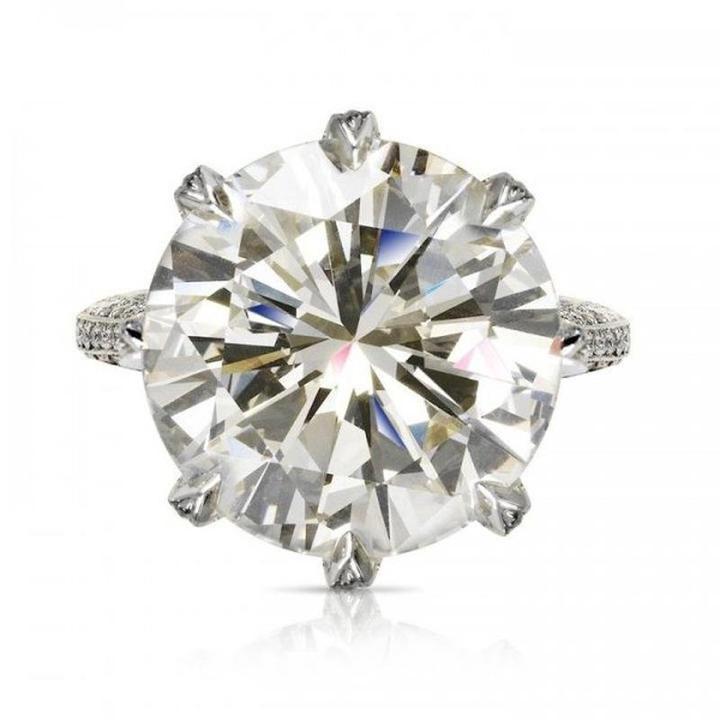 Solitaire 6.0ct 925 Sterling Silver Engagement Ring hot