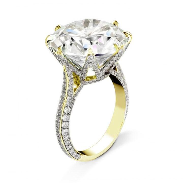 Solitaire 6.0ct 925 Sterling Silver Engagement Ring hot