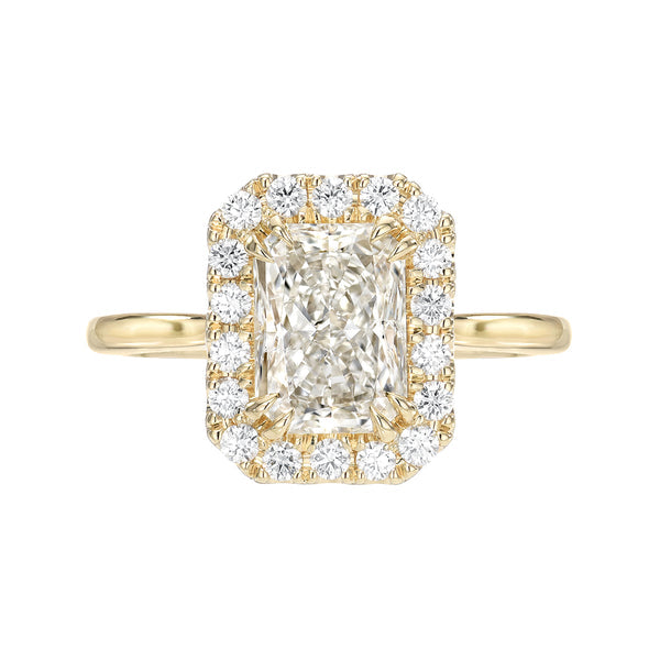 Petite Sparkling Golden Tone Sterling Silver Engagement Ring Shineofdiamond