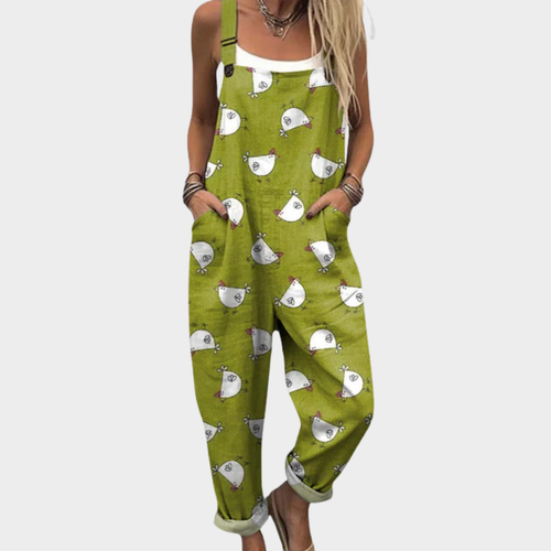 Iris - Comfortable Printed Overalls