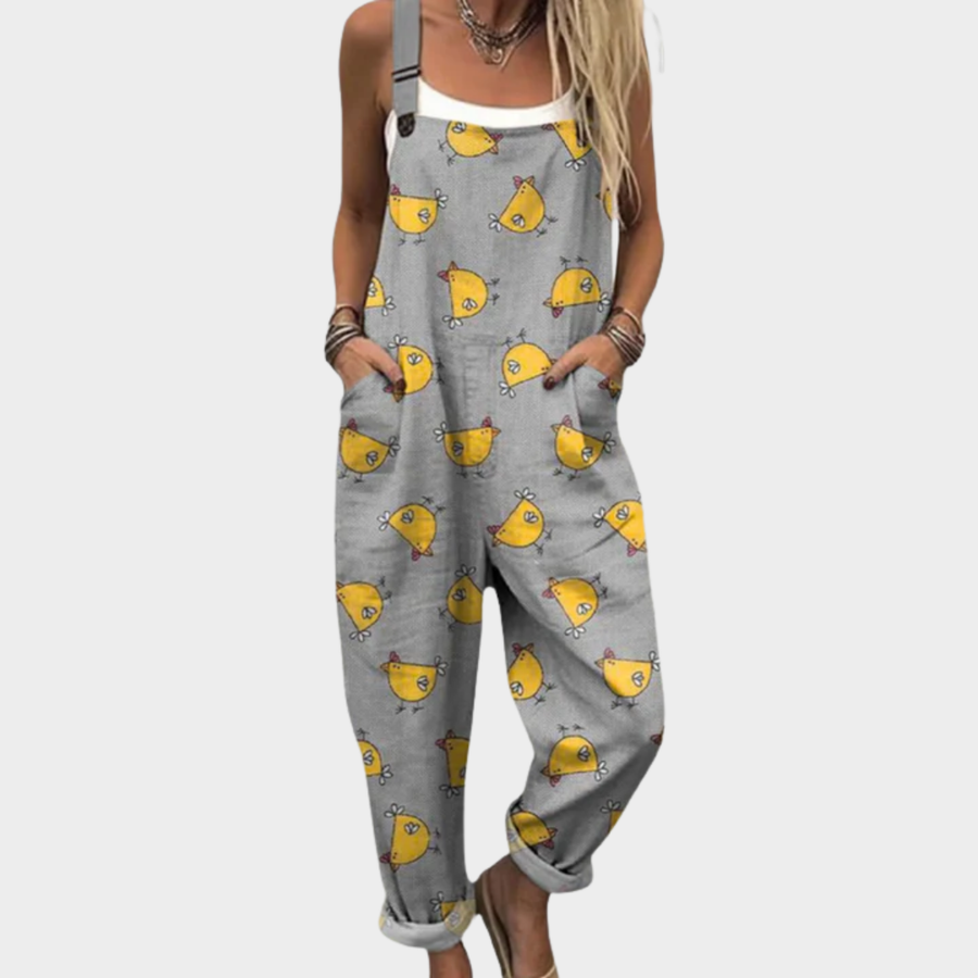 Iris - Comfortable Printed Overalls