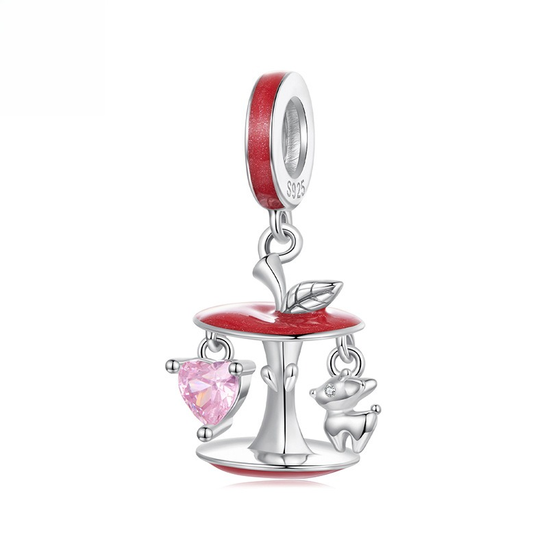 Christmas Themed 925 Sterling Silver Charms for Bracelets & Necklace Shine of Diamond
