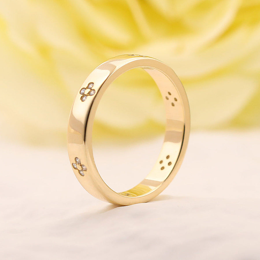 2PCS Radiant Cut Art Carved Bridal Ring Set shineofdiamond