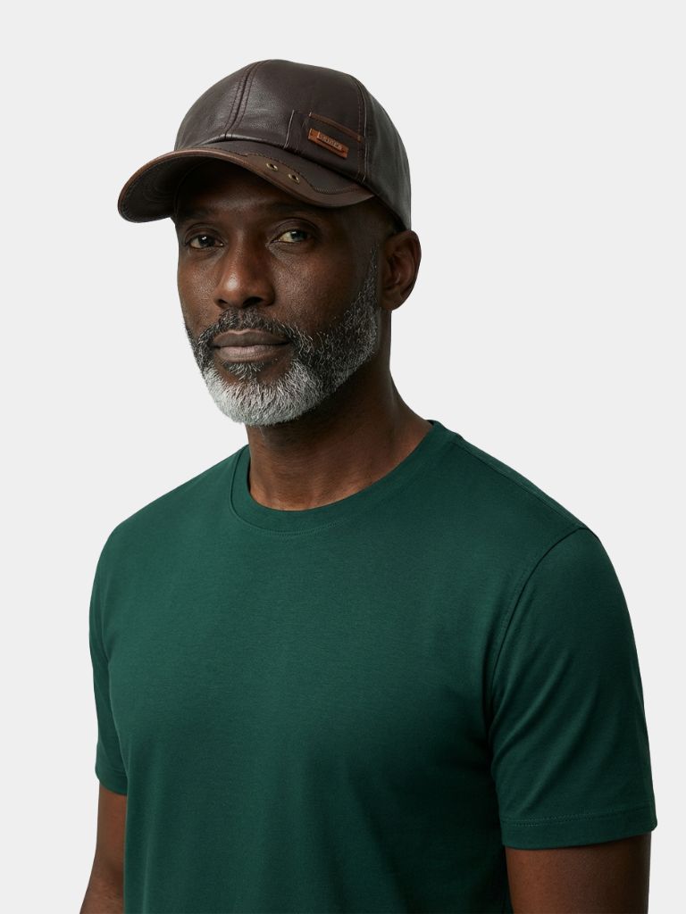 Rustic Laro Leather Cap  - CAAYWORLD CAAYWORLD