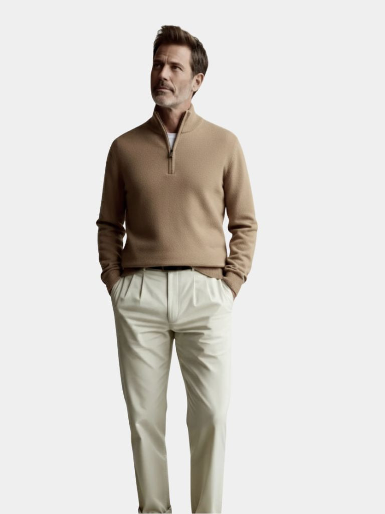 Merino Half Zip Sweater - CAAYWORLD CAAYWORLD