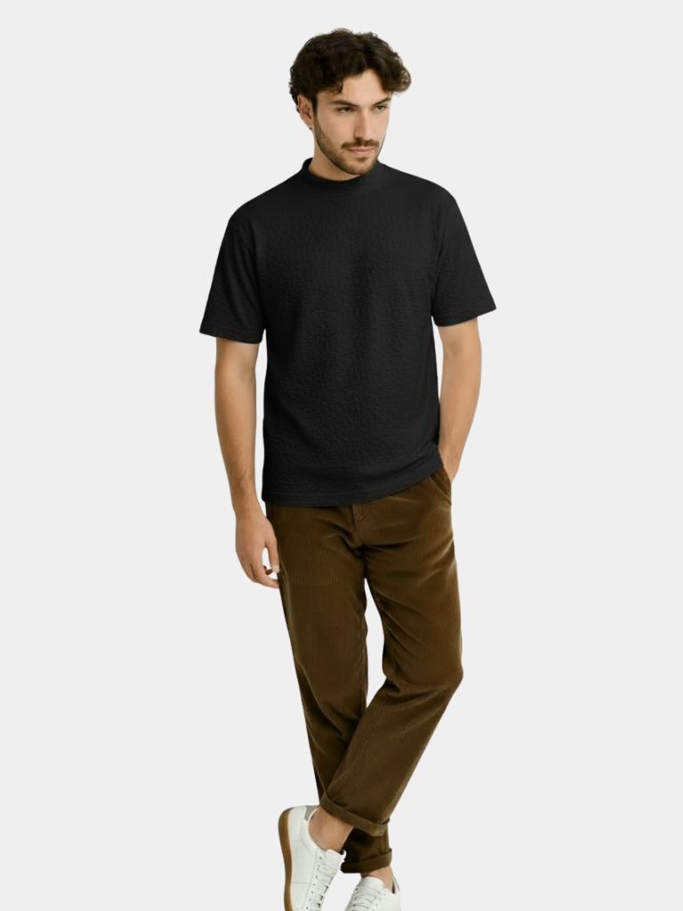 Casual Knit T-Shirt - CAAYWORLD CAAYWORLD