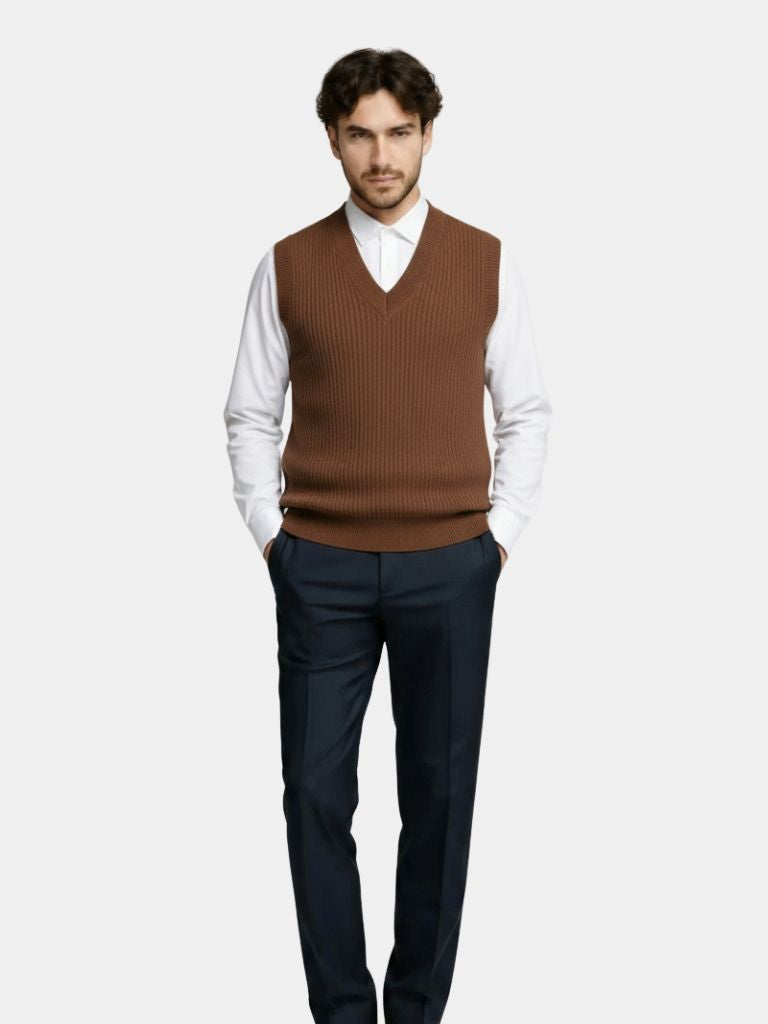 Knit Vest Waistcoat - CAAYWORLD CAAYWORLD