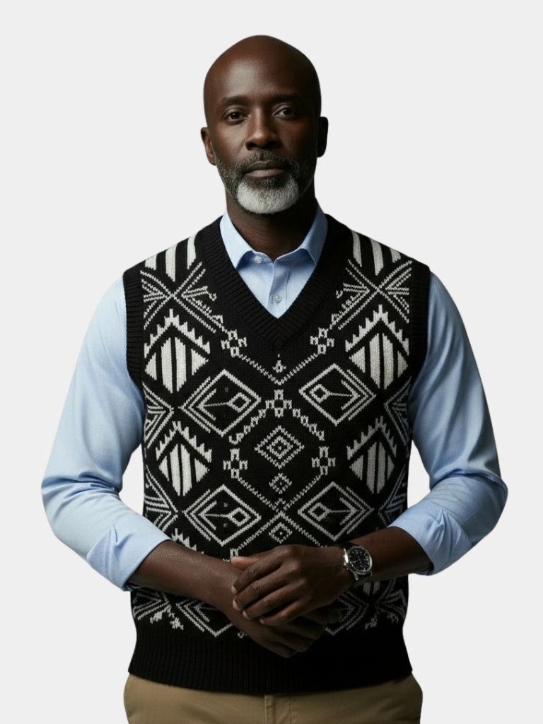Academic Retro Knit Vest - CAAYWORLD CAAYWORLD