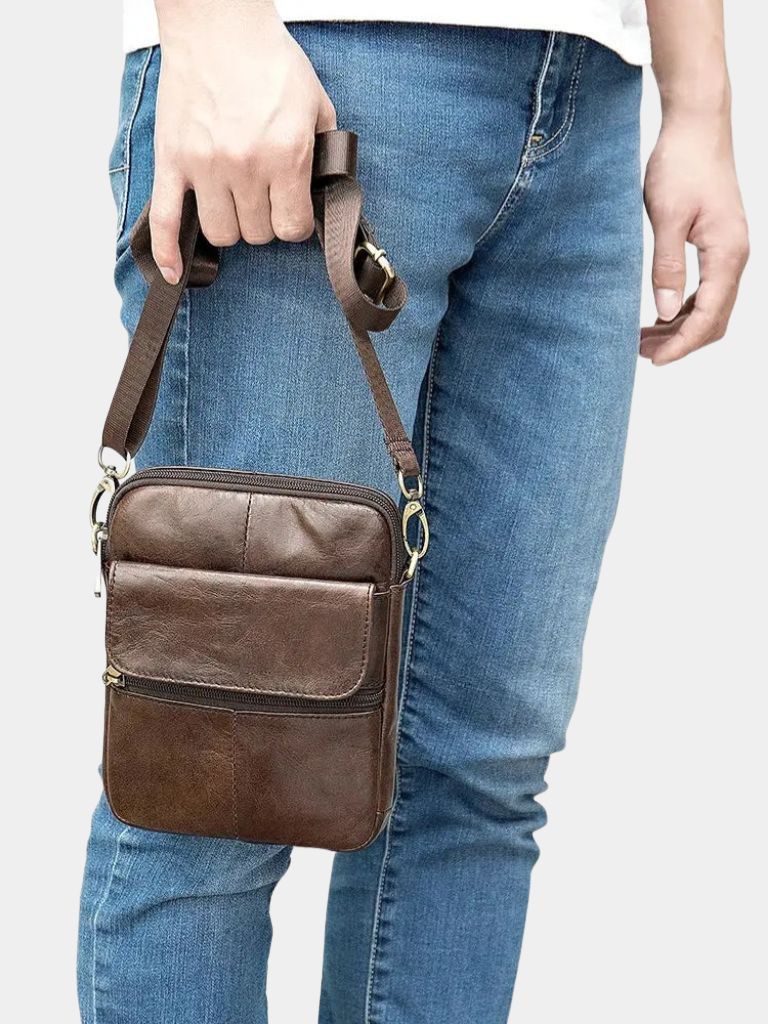 Essential Leather Shoulder Bag - CAAYWORLD CAAYWORLD