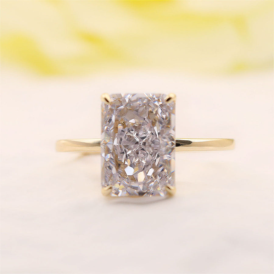 Stunning Radiant Cut Bridal Set In Sterling Silver Shineofdiamond