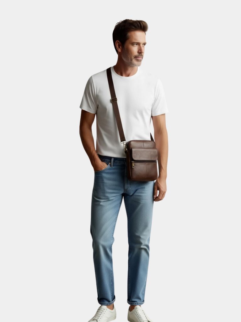 Essential Leather Shoulder Bag - CAAYWORLD CAAYWORLD