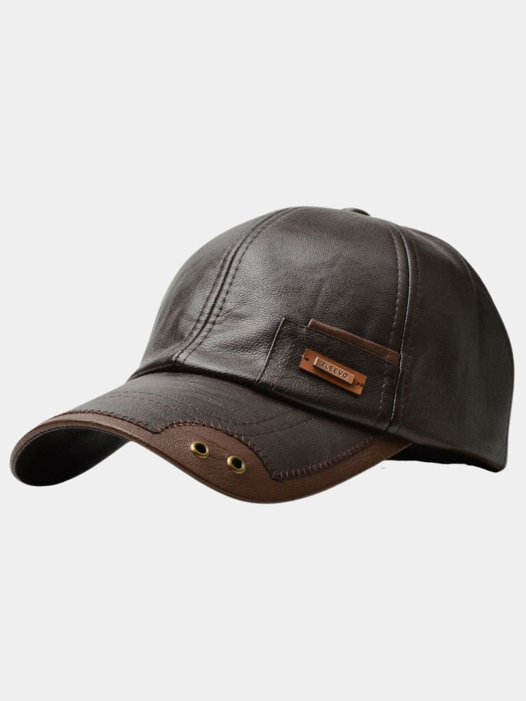 Rustic Laro Leather Cap  - CAAYWORLD CAAYWORLD