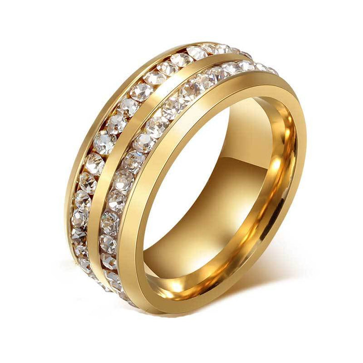 Men's Round Cut Wedding Band in Sterling Silver Shineofdiamond