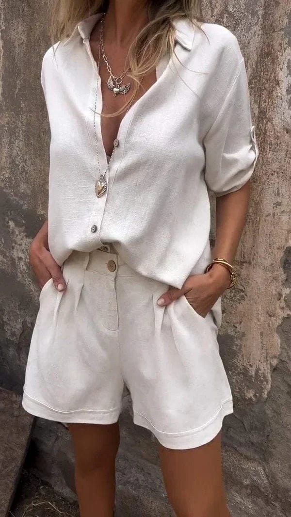 Eleanor™ | Two-Piece Linen Blend Set