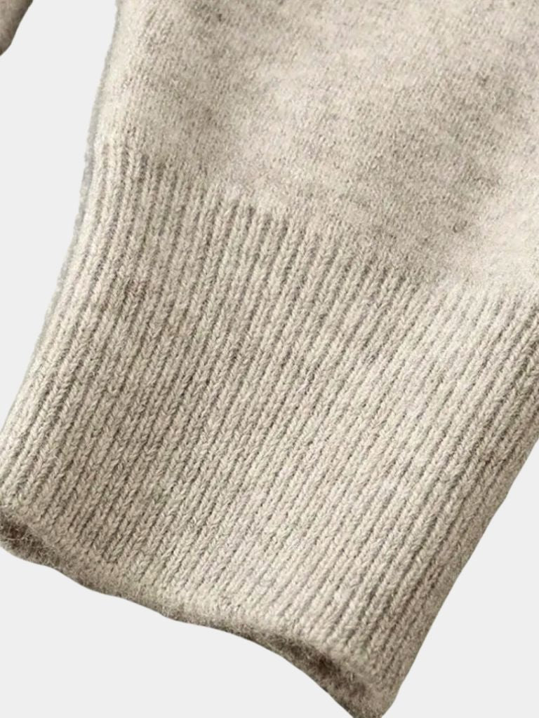 100% Merino Wool V Neck Knitwear Cardigan Sweater - CAAYWORLD CAAYWORLD