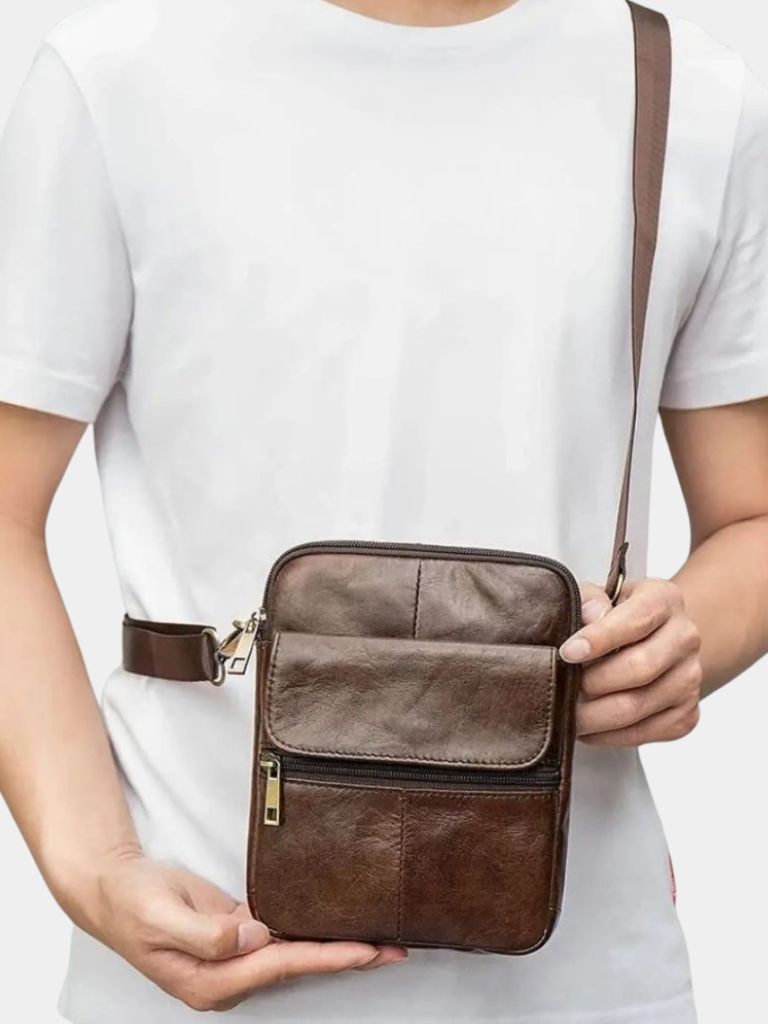 Essential Leather Shoulder Bag - CAAYWORLD CAAYWORLD