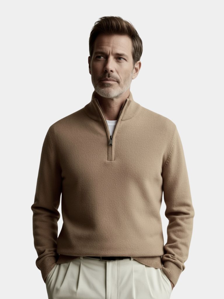 Merino Half Zip Sweater - CAAYWORLD CAAYWORLD