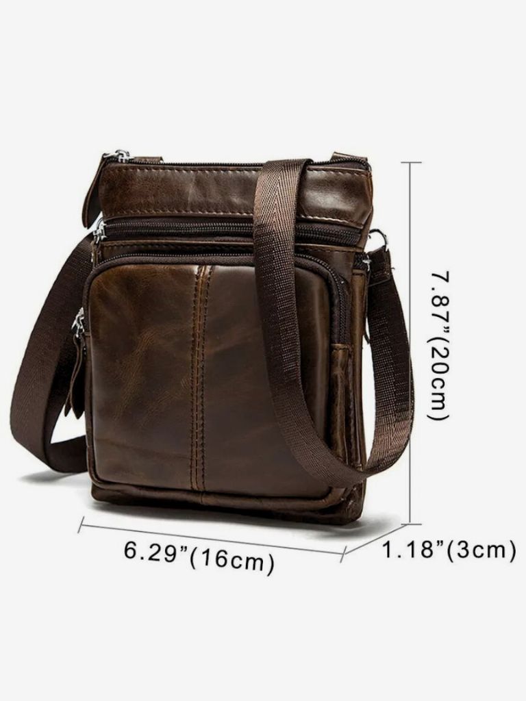 Crossbody Leather Shoulder Bag - CAAYWORLD CAAYWORLD