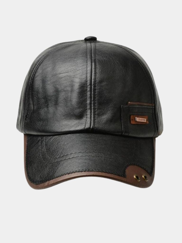 Rustic Laro Leather Cap  - CAAYWORLD CAAYWORLD