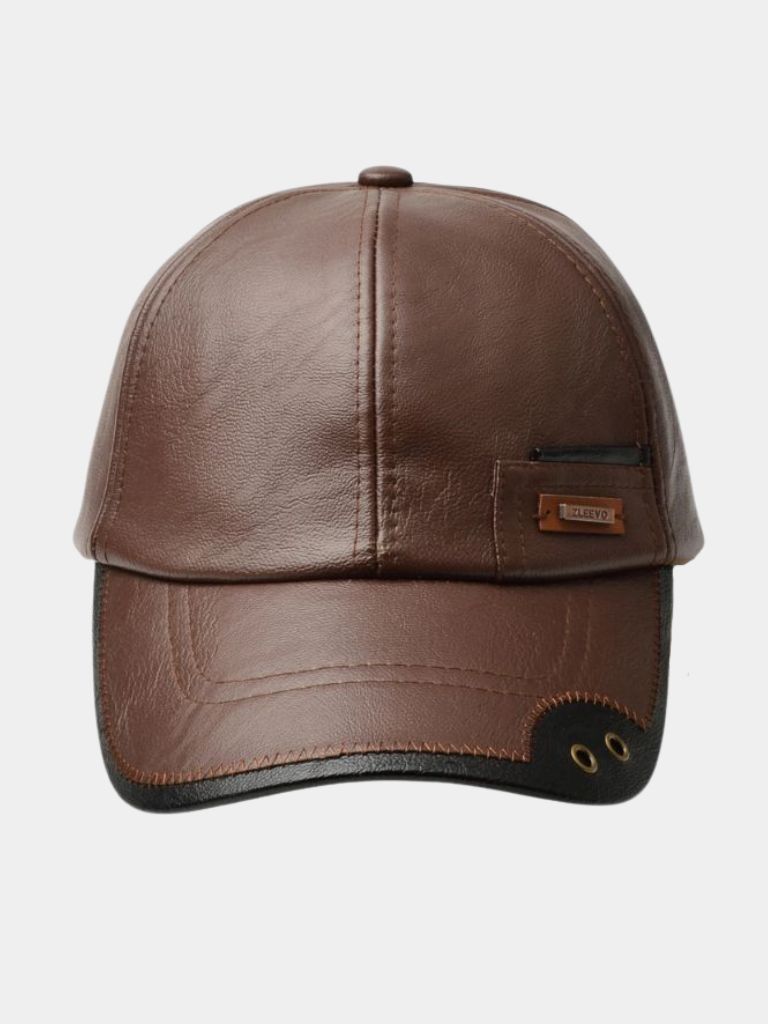 Rustic Laro Leather Cap  - CAAYWORLD CAAYWORLD