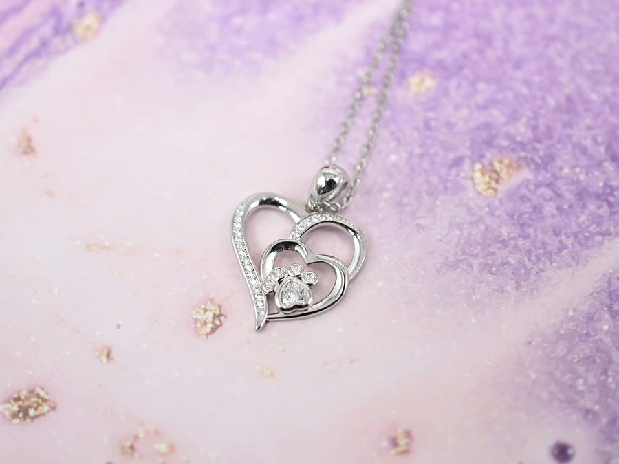Aurielle™ | Paw Heart Pendant Necklace