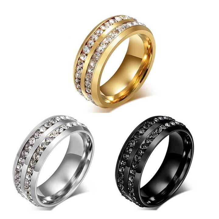 Men's Round Cut Wedding Band in Sterling Silver Shineofdiamond