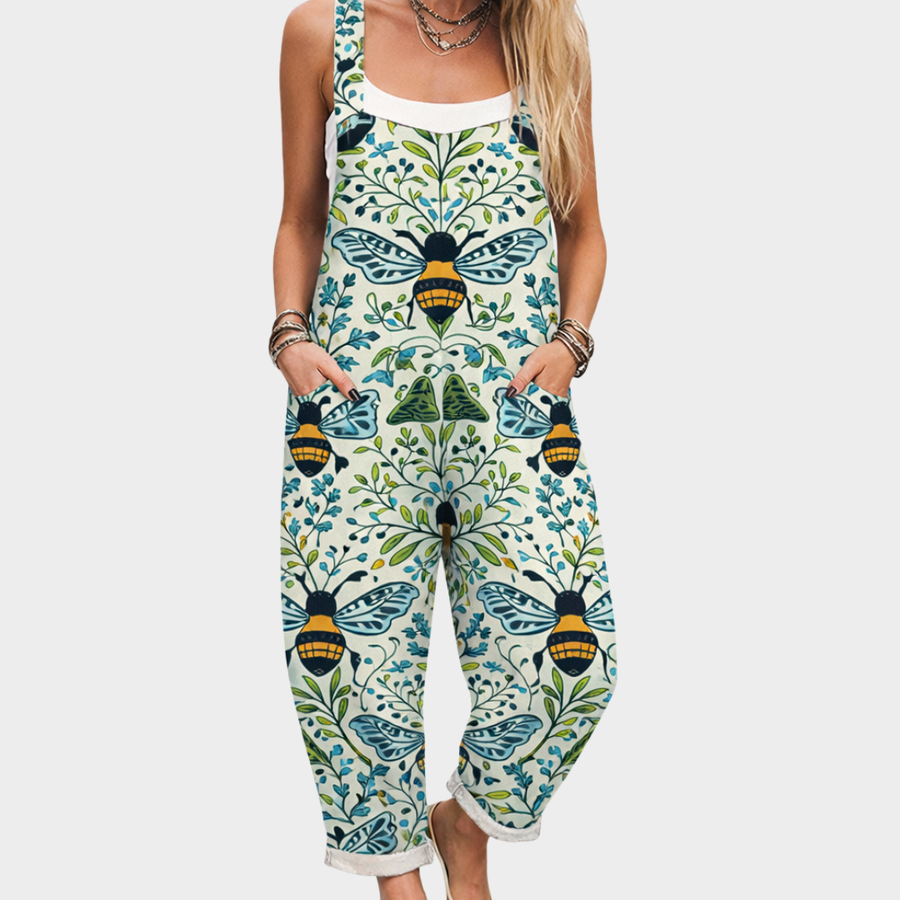 Bambie - Comfortable Printed Overalls