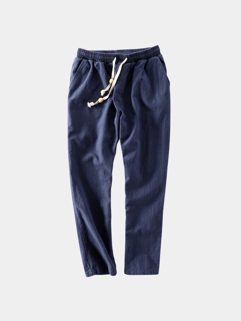 Azure Coast Linen Trousers - CAAYWORLD CAAYWORLD