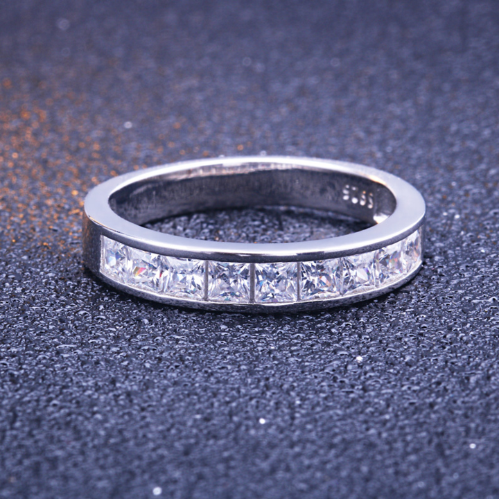 1.5 Carat Princess Cut Wedding Bridal Set Shineofidamond