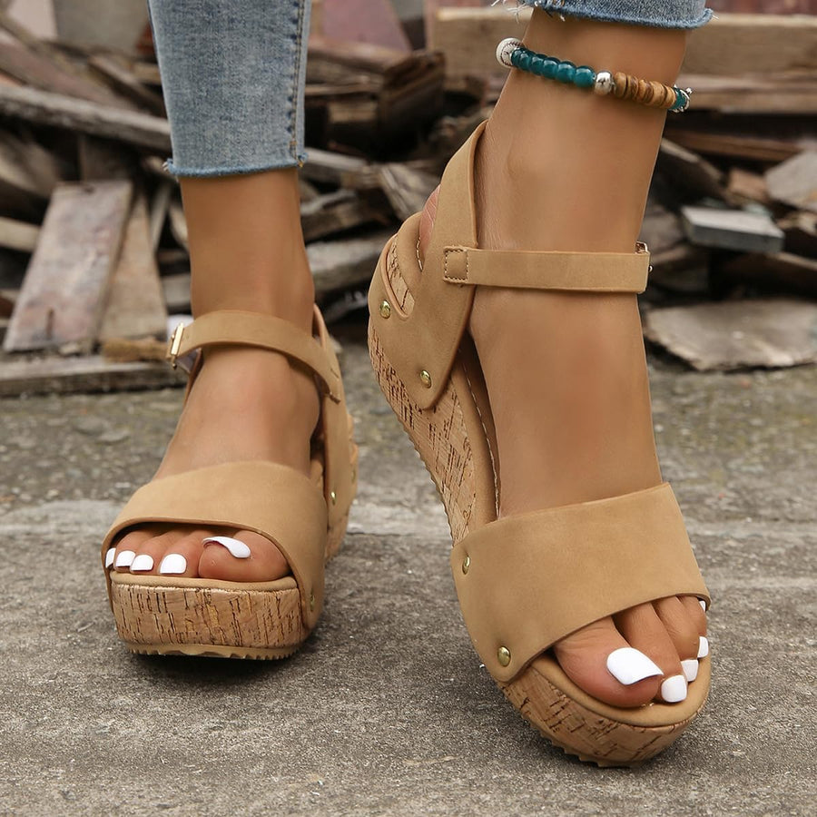 Freya™ | Chic Wedge Sandals