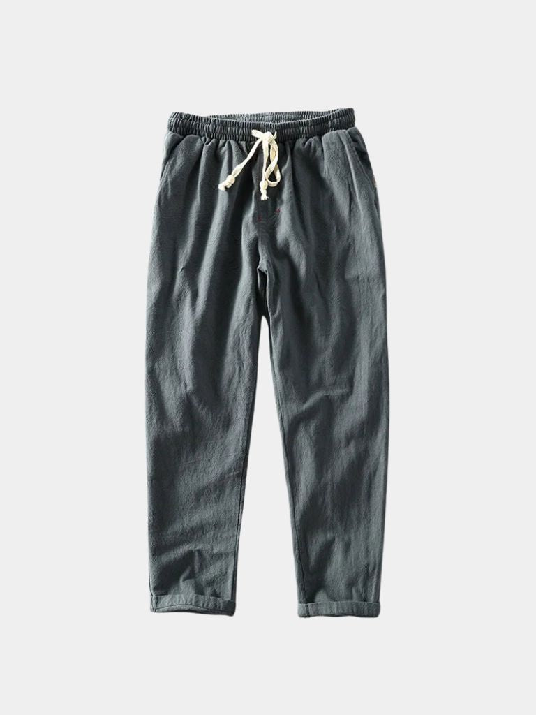 Azure Coast Linen Trousers - CAAYWORLD CAAYWORLD