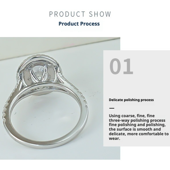 Classic Oval Double Halo Engagement Ring in Sterling Silver Shine of Diamond