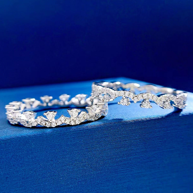 Lace Stacking Ring Wedding Band in Sterling Silver Shineofdiamond