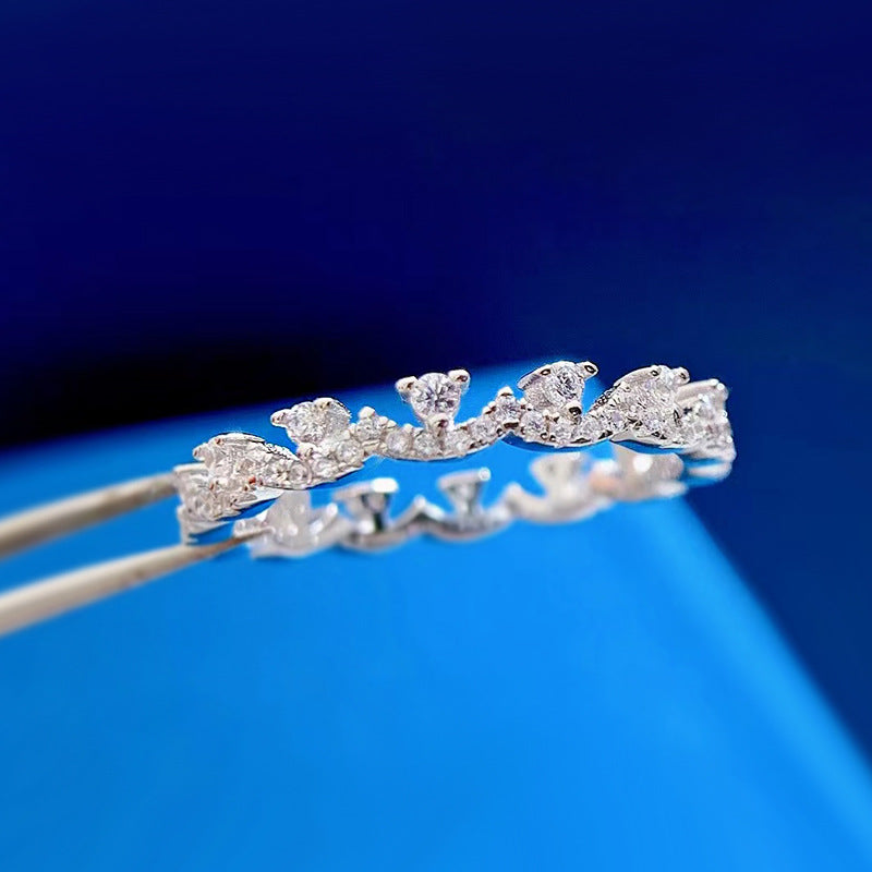 Lace Stacking Ring Wedding Band in Sterling Silver Shineofdiamond