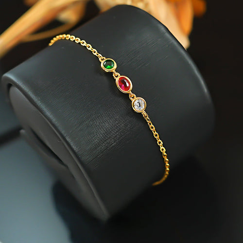 CAAYWORLD - Design Colorful 925 Silver Bracelet Shine of Diamond
