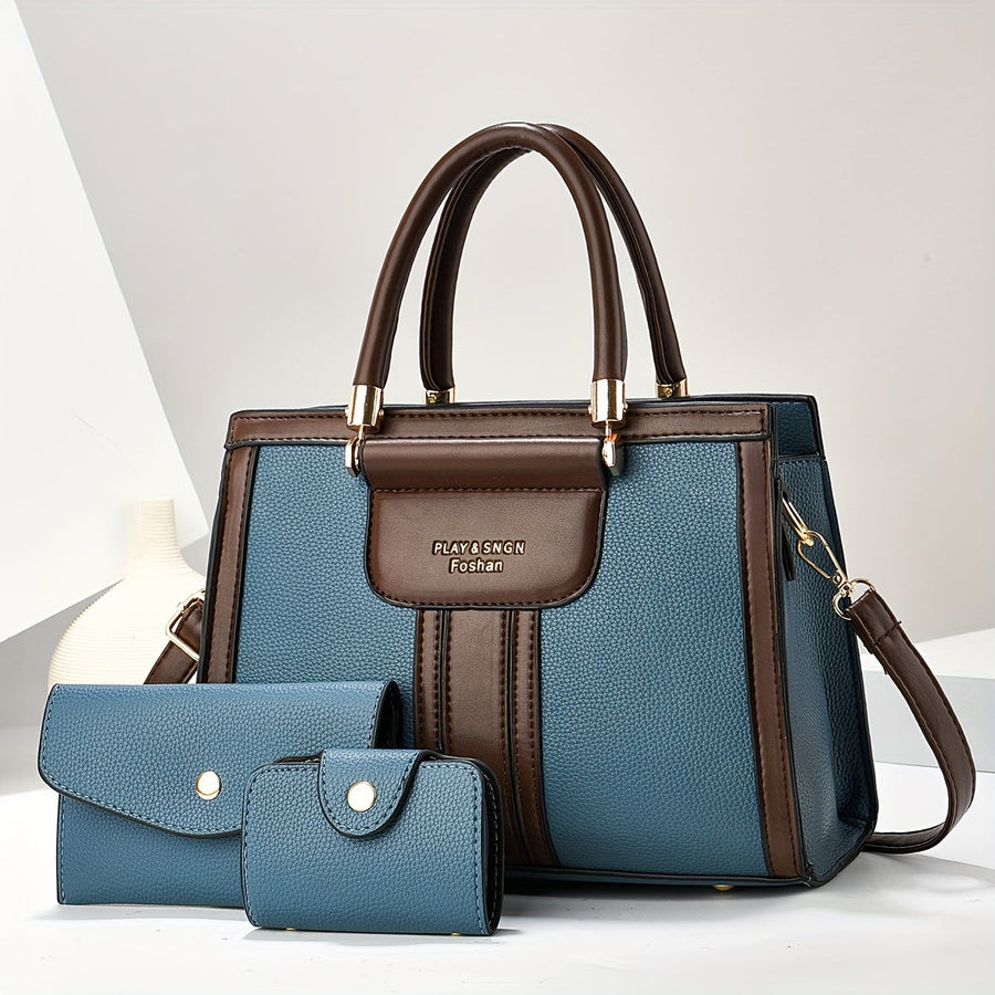 Luna™ | Elegant 3-Piece Leather Bag Set