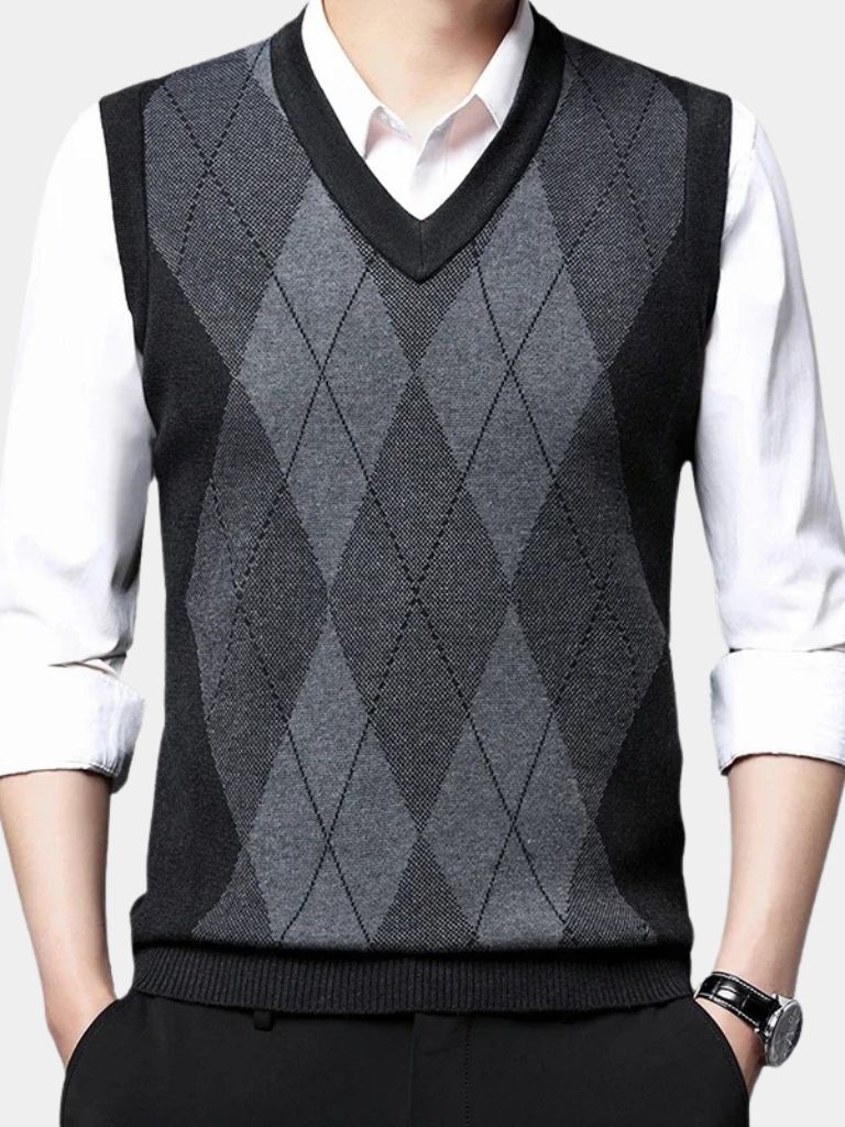 Academic Essential Knit Vest - CAAYWORLD CAAYWORLD
