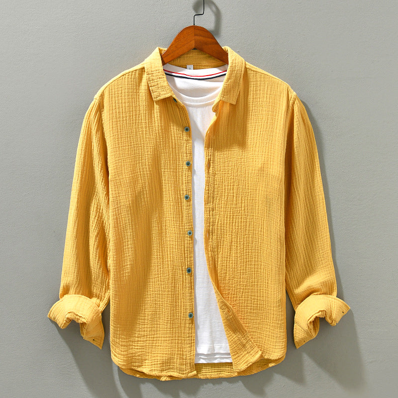 Aegean Crinkle Cotton - Shirt CAAYWORLD MEN