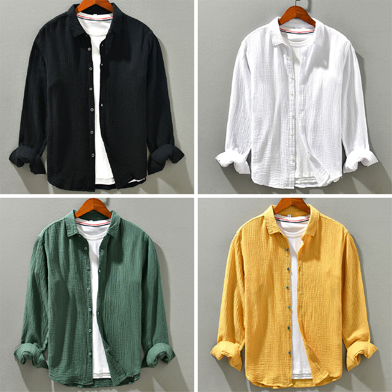 Aegean Crinkle Cotton - Shirt CAAYWORLD MEN