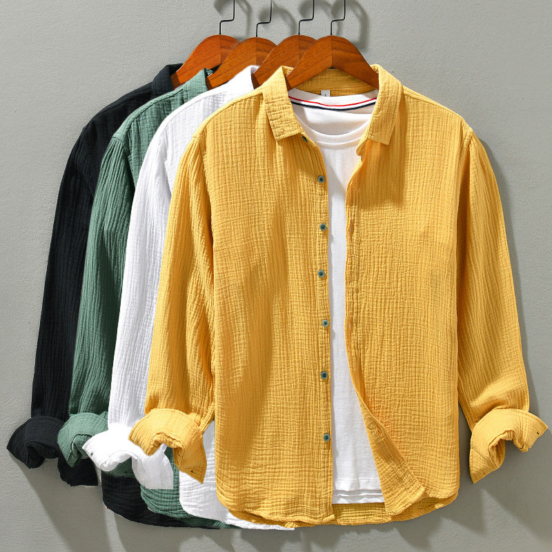 Aegean Crinkle Cotton - Shirt CAAYWORLD MEN