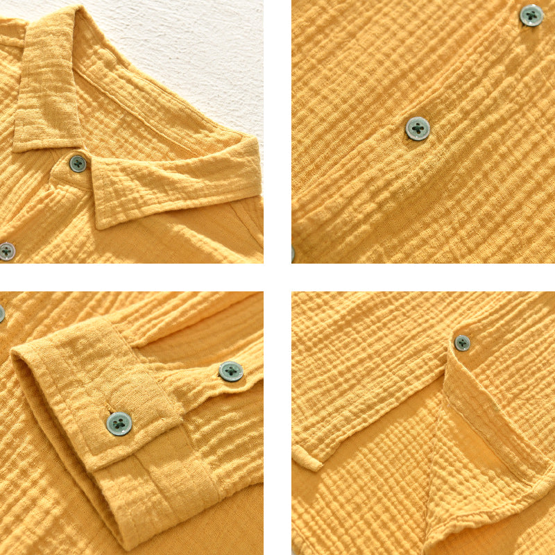 Aegean Crinkle Cotton - Shirt CAAYWORLD MEN