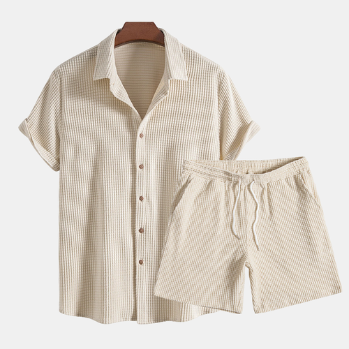 Algarve Waffle Knit - Two-Piece Set CAAYWORLD MEN