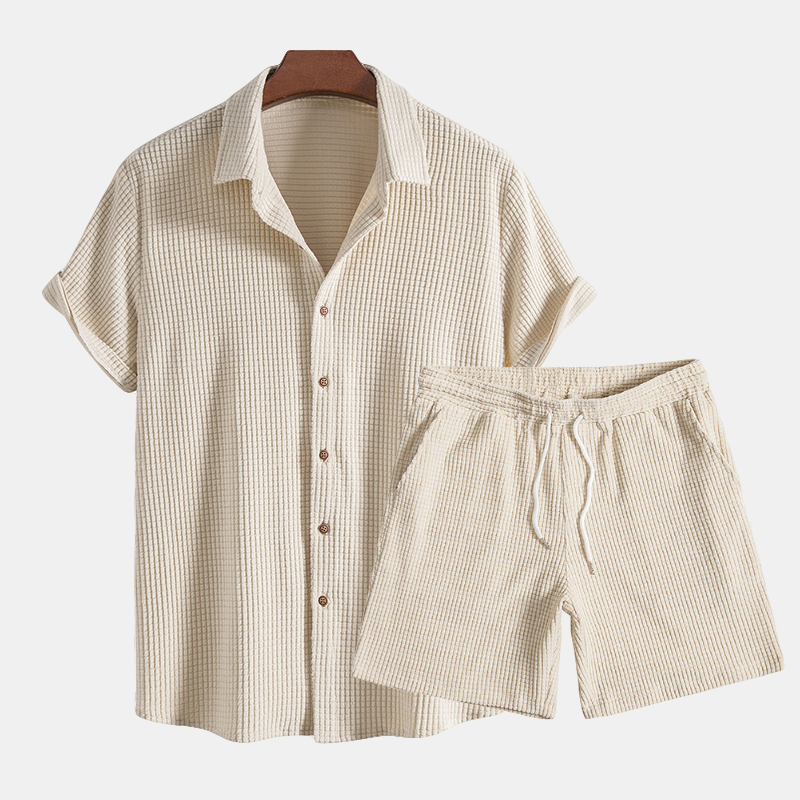 Algarve Waffle Knit - Two-Piece Set CAAYWORLD MEN